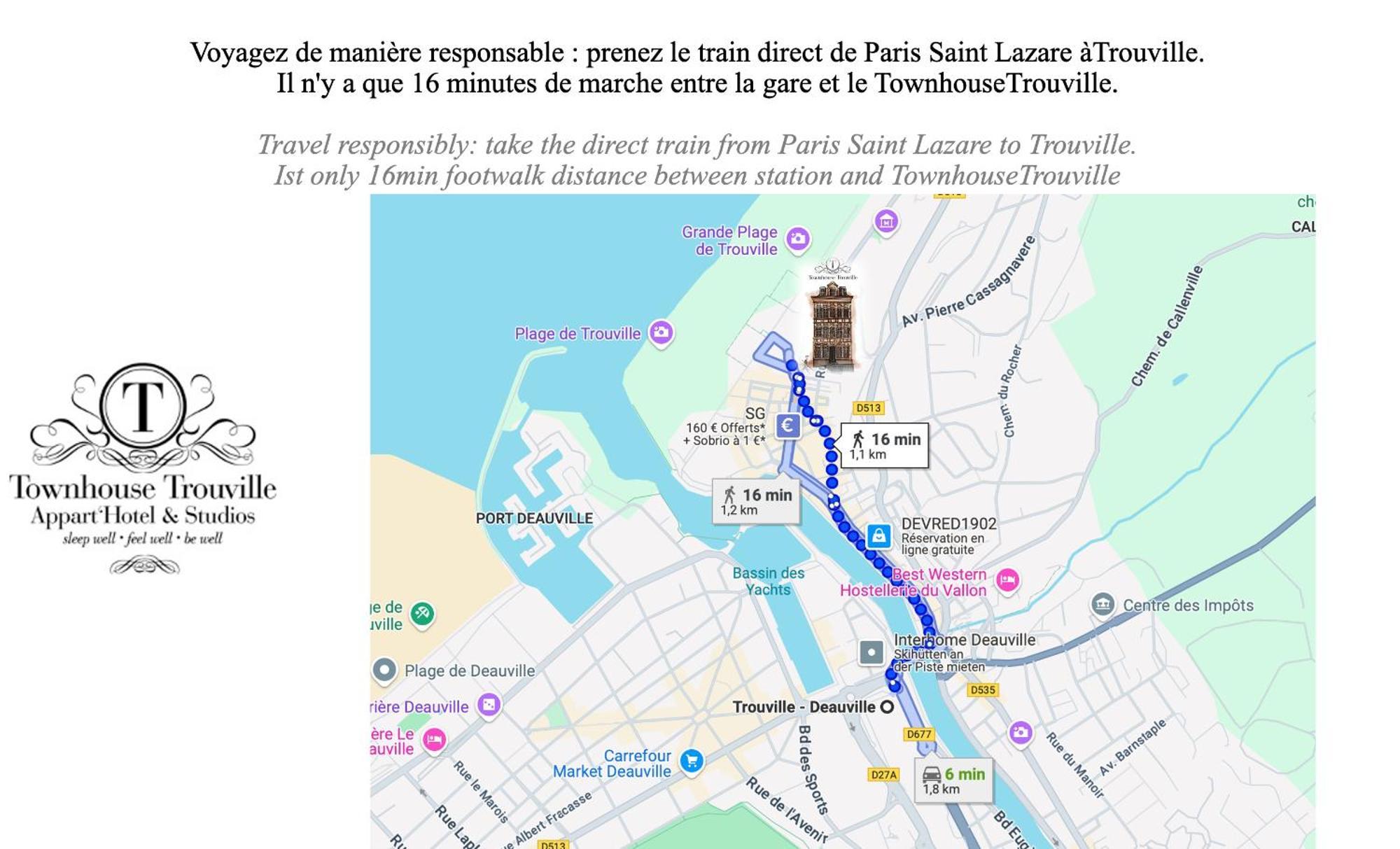 Townhouse Trouville - Appart'Hotel & Studios Luaran gambar
